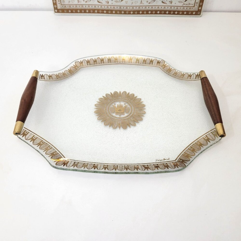Georges Briard MCM Glass Serving Trays - Picture 2 of 8